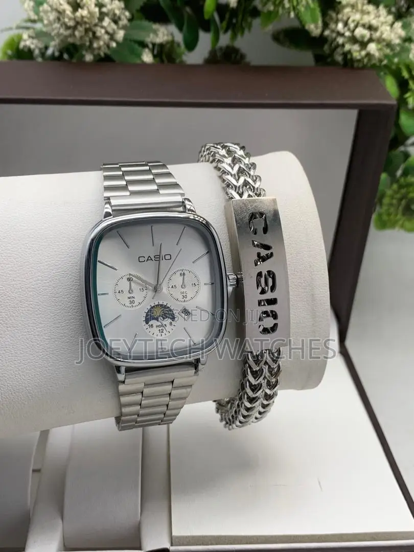 Stainless Casio Analog Sets