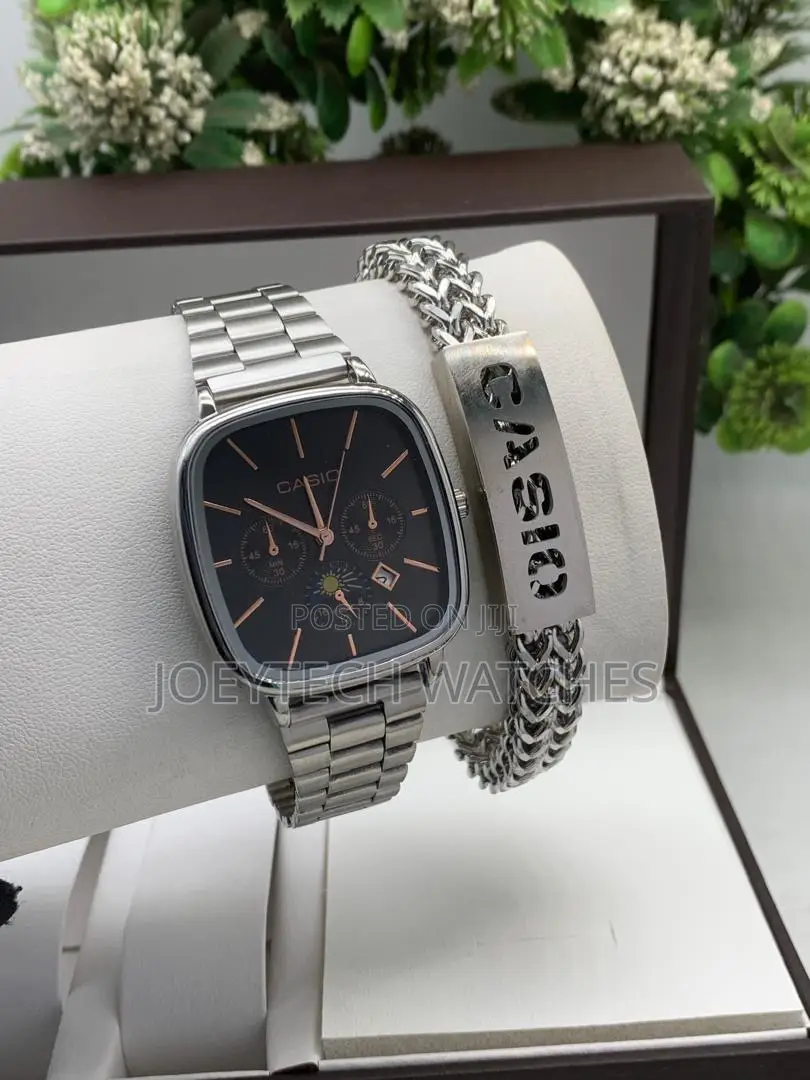 Stainless Casio Analog Sets