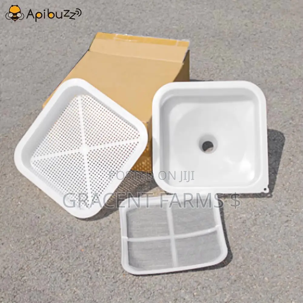 Double Screen Plastic Honey Funnel Strainer