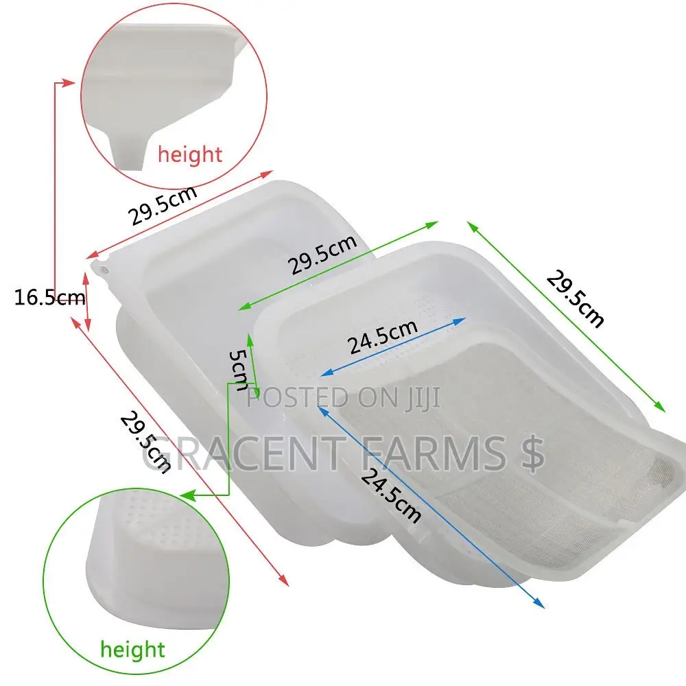 Double Screen Plastic Honey Funnel Strainer