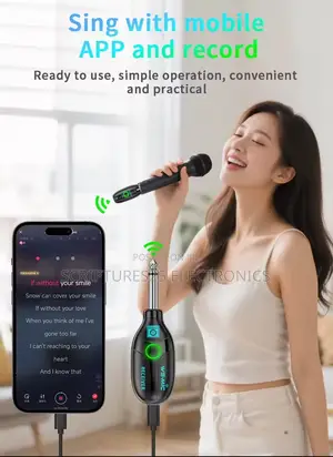 Wireless Microphone Jack – Hd Sound for Mixer, Mobile Pc Recording