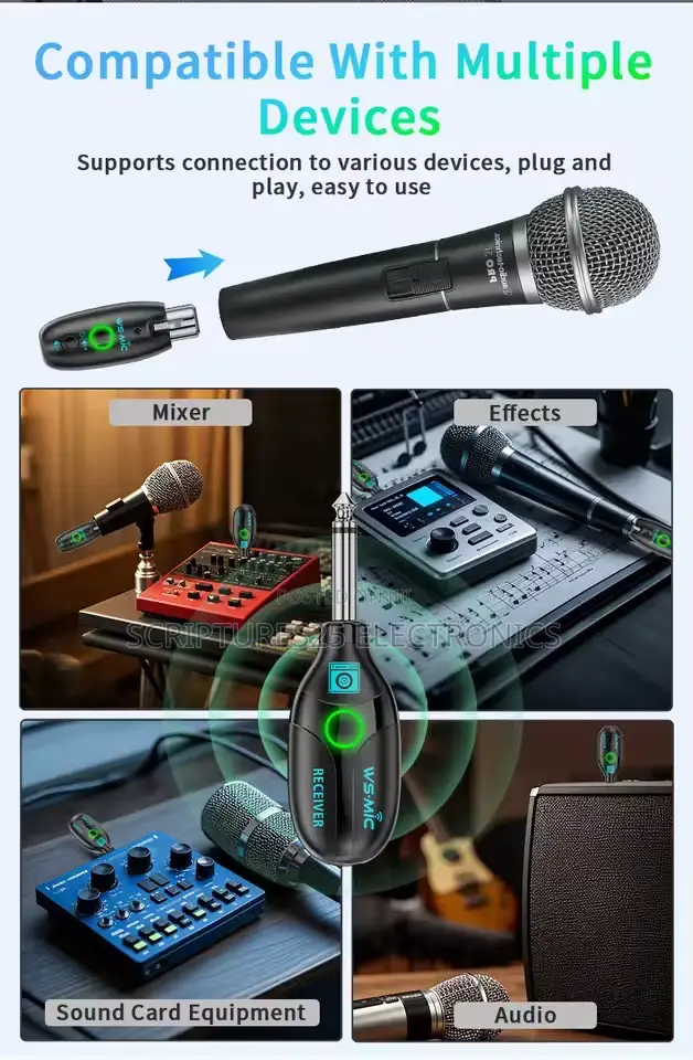 Wireless Microphone Jack – Hd Sound for Mixer, Mobile Pc Recording
