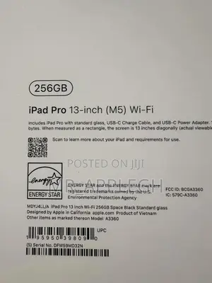 New Apple iPad Pro 13 (2025) 256 GB Black