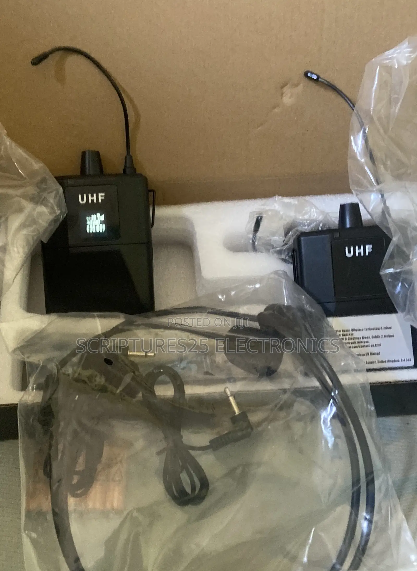 Uhf Wireless Head Mount Microphone 2 In 1