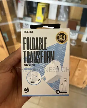 Tecno Foldable Adapter With Micro-Usb