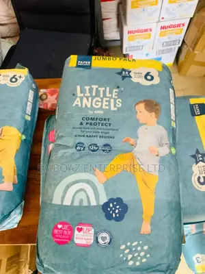 Little Angel Baby Diapers Ultra Soft 54 Nappies Sizes 6, 6+