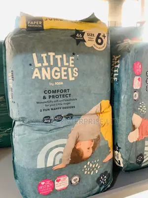 Little Angel Baby Diapers Ultra Soft 54 Nappies Sizes 6, 6+