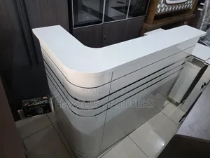 White Shape Reception Desk