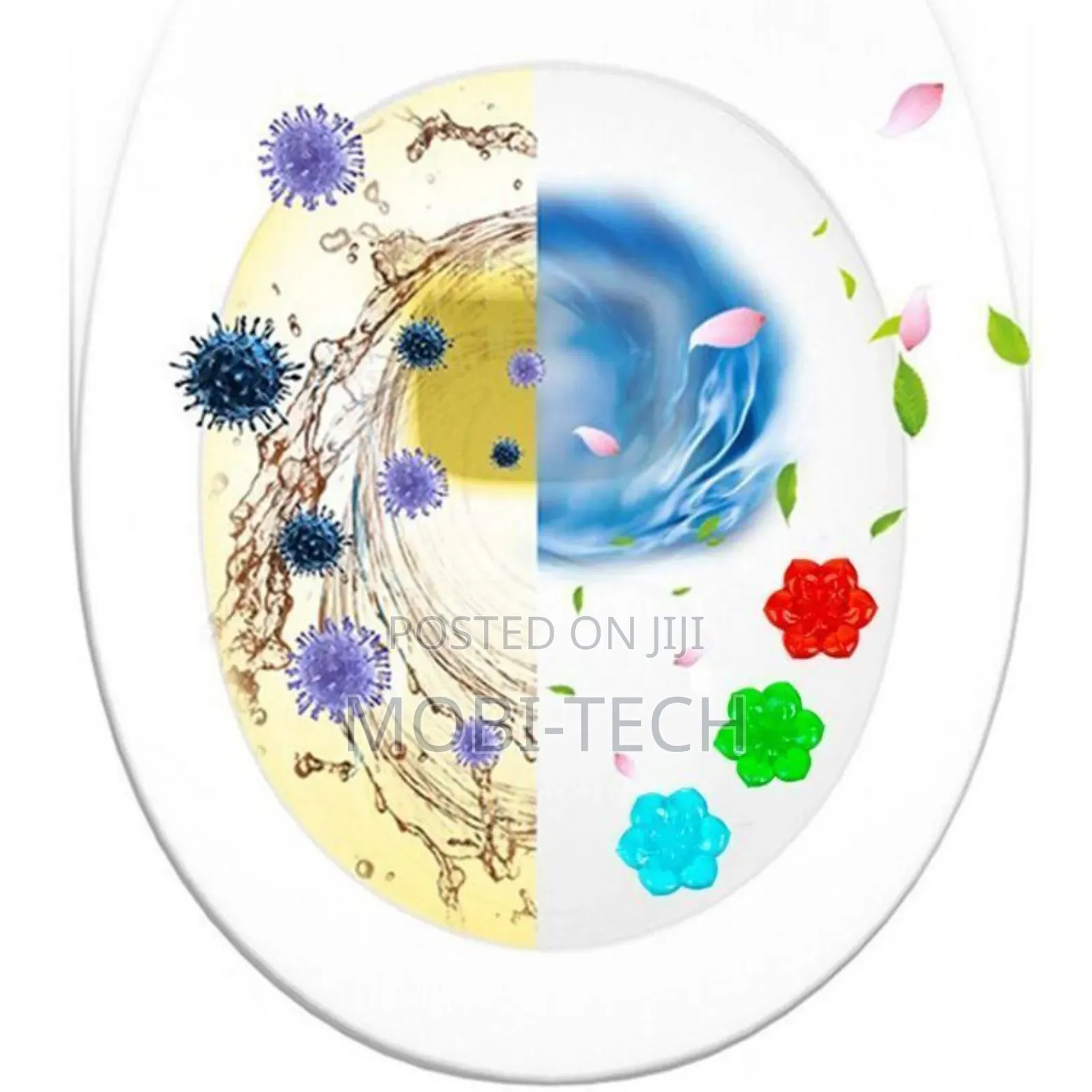 3 PCS Toilet Flower Stamp Gel.