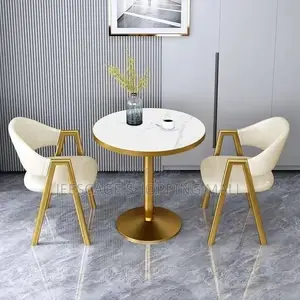 Glam Round Dining Set Metal Base in Colors Both Wholesale Retail