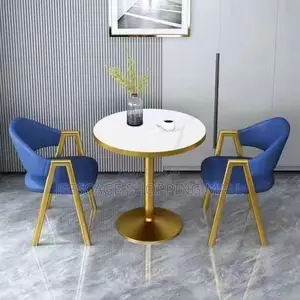 Glam Round Dining Set Metal Base in Colors Both Wholesale Retail