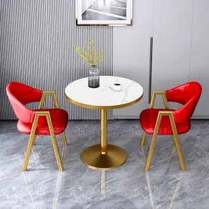 Glam Round Dining Set Metal Base in Colors Both Wholesale Retail
