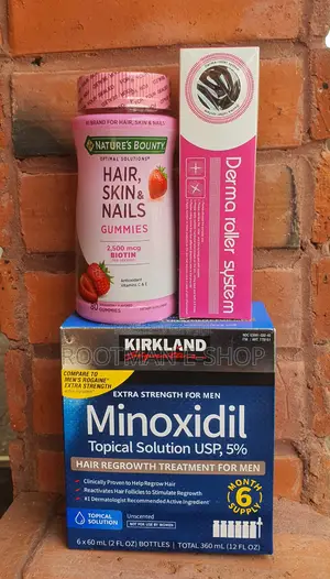 Glow Grow Essentials (Minoxidil-Roller-Biotin) Promo