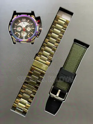 T5 Men's Chronograph Dial Analog Watch With Two Straps.