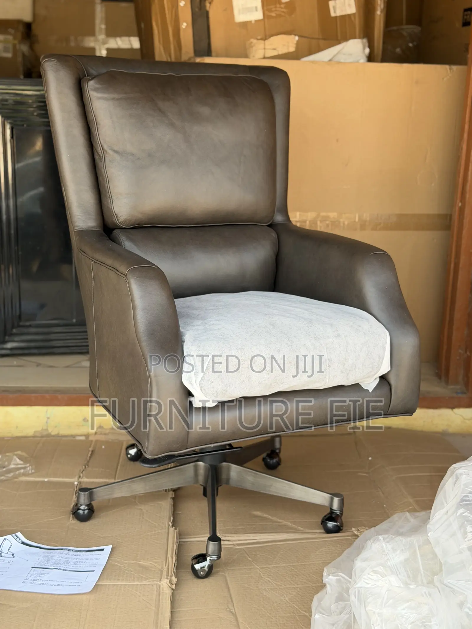 Alex Leather Executive Chair From Arhaus Usa