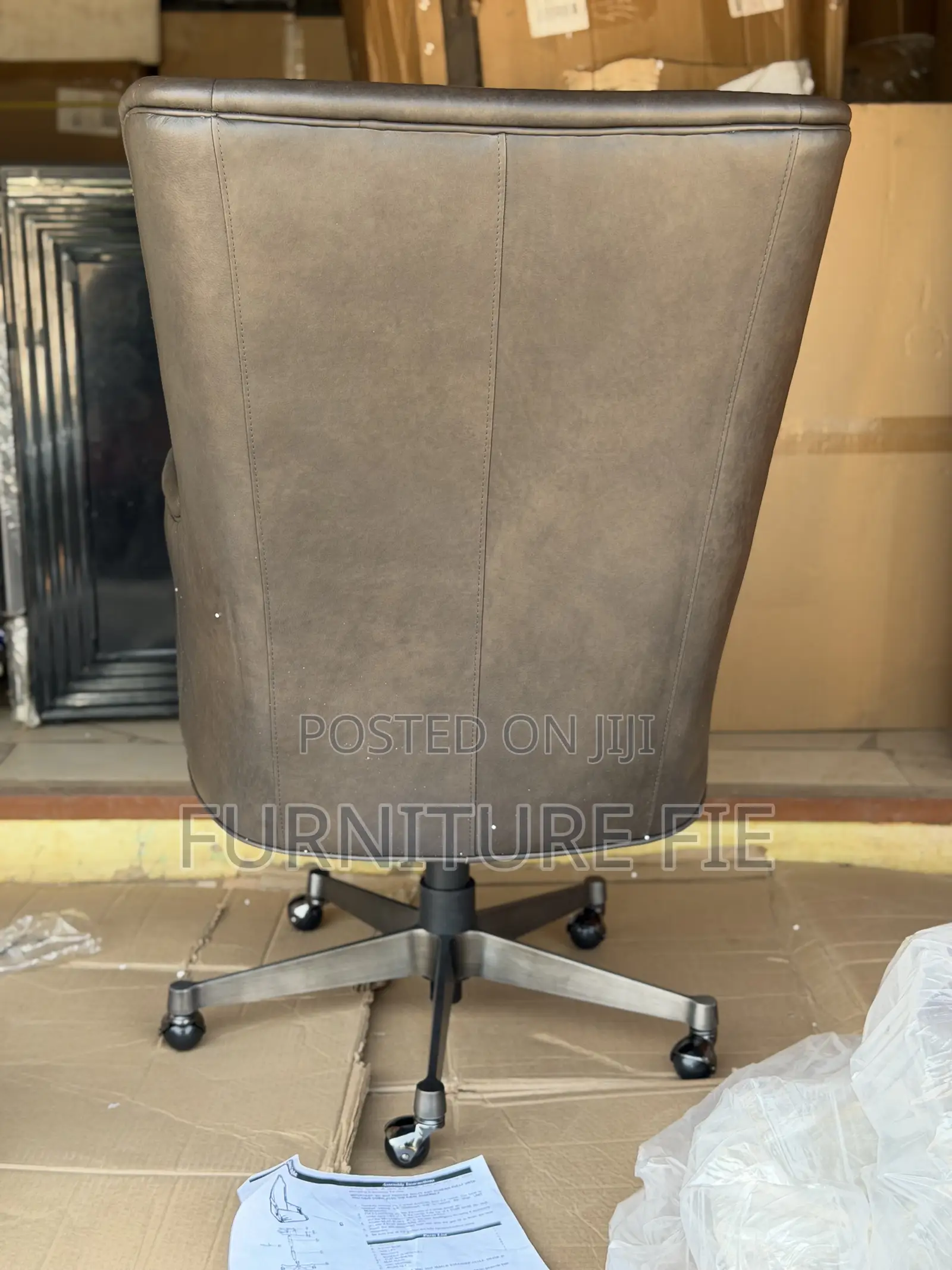 Alex Leather Executive Chair From Arhaus Usa