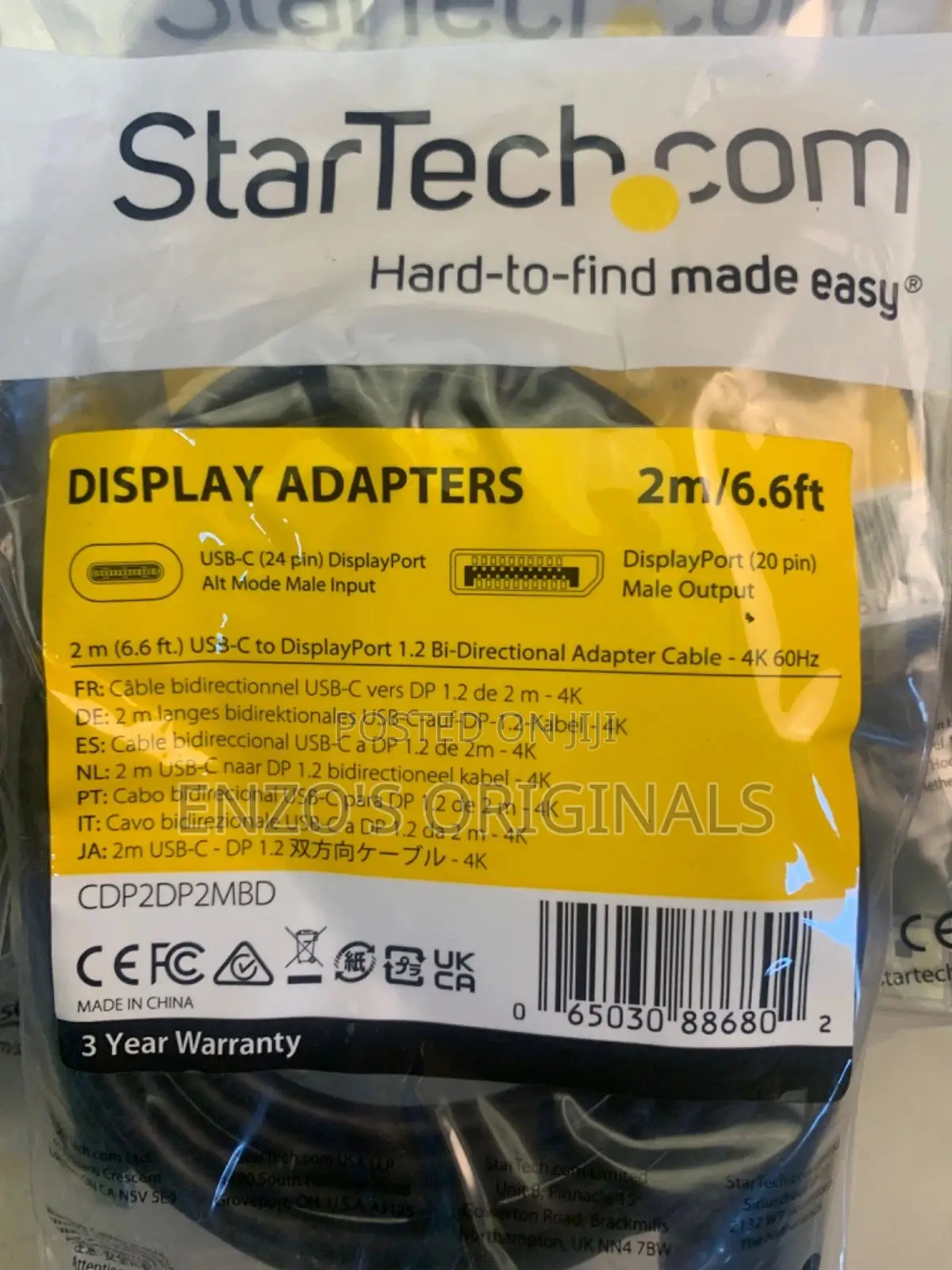 Usb-c To Display Port Type-c To Dp Startech Brand Thunderbolt To Dp