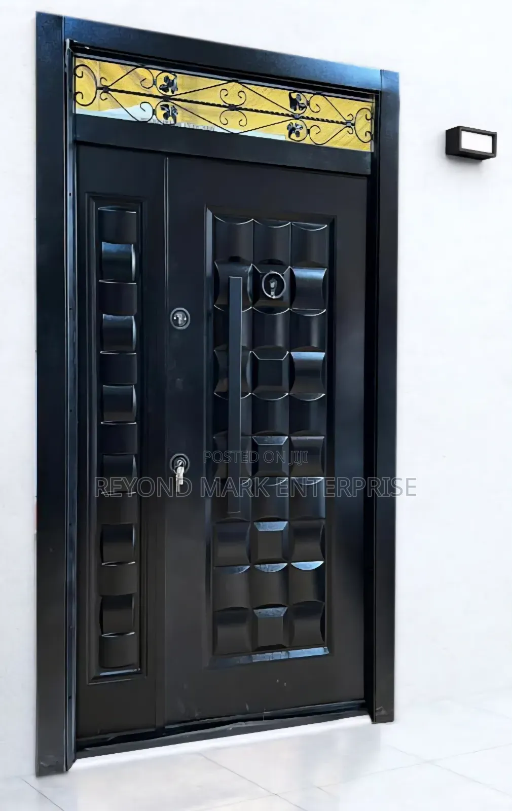 Fanlight Security Door, Full Metal, Waterproof, One and a Half, Single