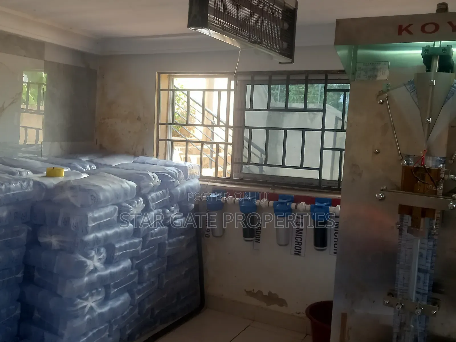 Sachet / Pure Water Company ( With 4 Bedrooms House Included) For Sale