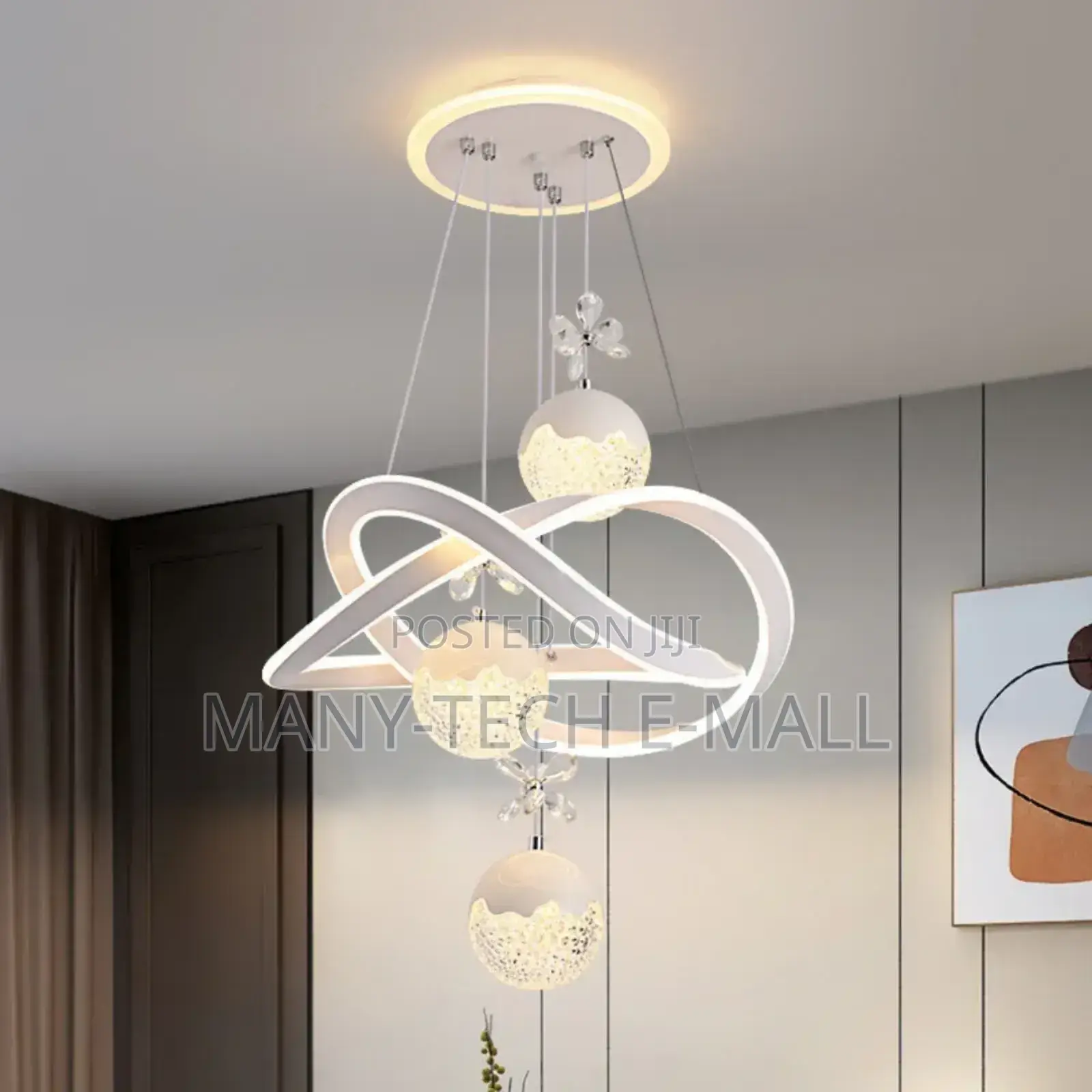 White New Ceiling Chandelier Light