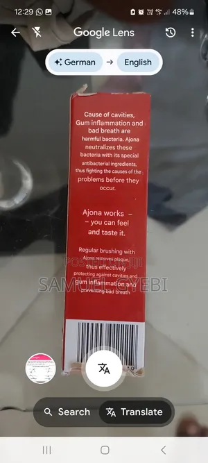 Ajona Toothpaste From Germ