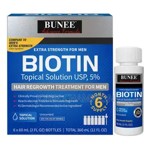 Minoxidil 5% Hair Growth Oil 60ml - Biotin