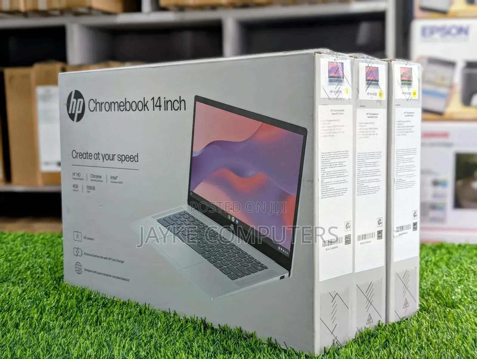 New Laptop HP Chromebook 14 4GB Intel Celeron eMMC 128GB