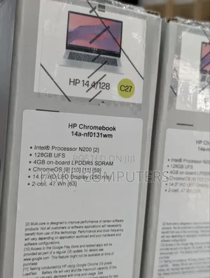 New Laptop HP Chromebook 14 4GB Intel Celeron eMMC 128GB