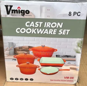 8pcs Cast Iron Cookware