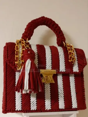 Crochet Canvas Bag