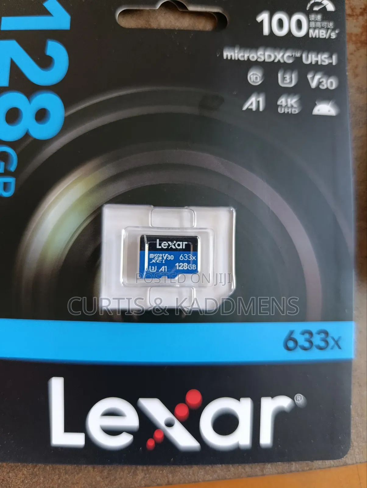 Lexar Micro Sd Card 128gig 100mbs, V30, 633x, Compatible