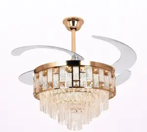 Luxurious Crystal Ceiling Fan Light