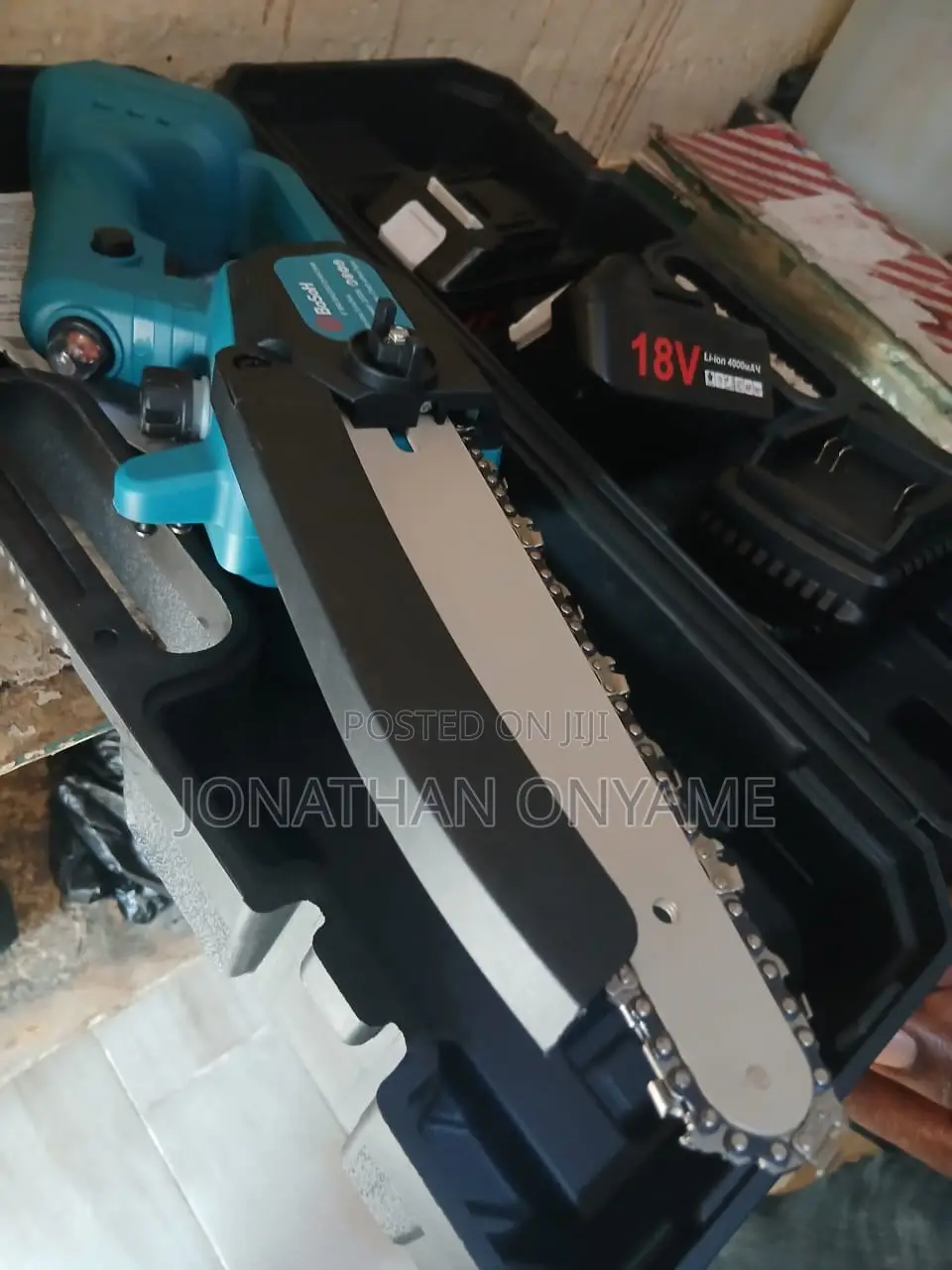 Powerful Cordless Chainsaw – Rechargeable, Portable Super Sharp