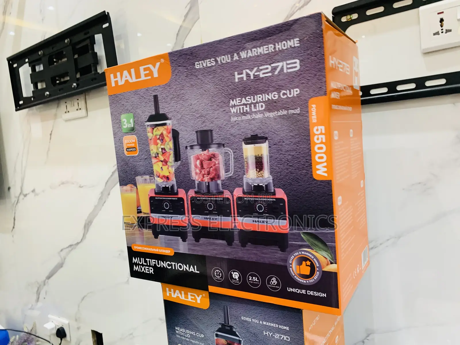 Energy Efficiency Haley-Hy-2713 Halley Blender 3 Jars 5500watt 15speed