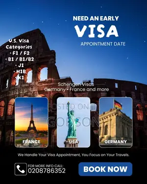 Early U.S. Schengen Visa Appointment Dates in Ghana