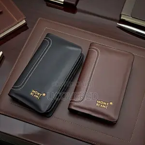 Mont Blanc Leather Men’S Zipped Purse