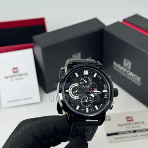 Naviforce Leather Analog Watch