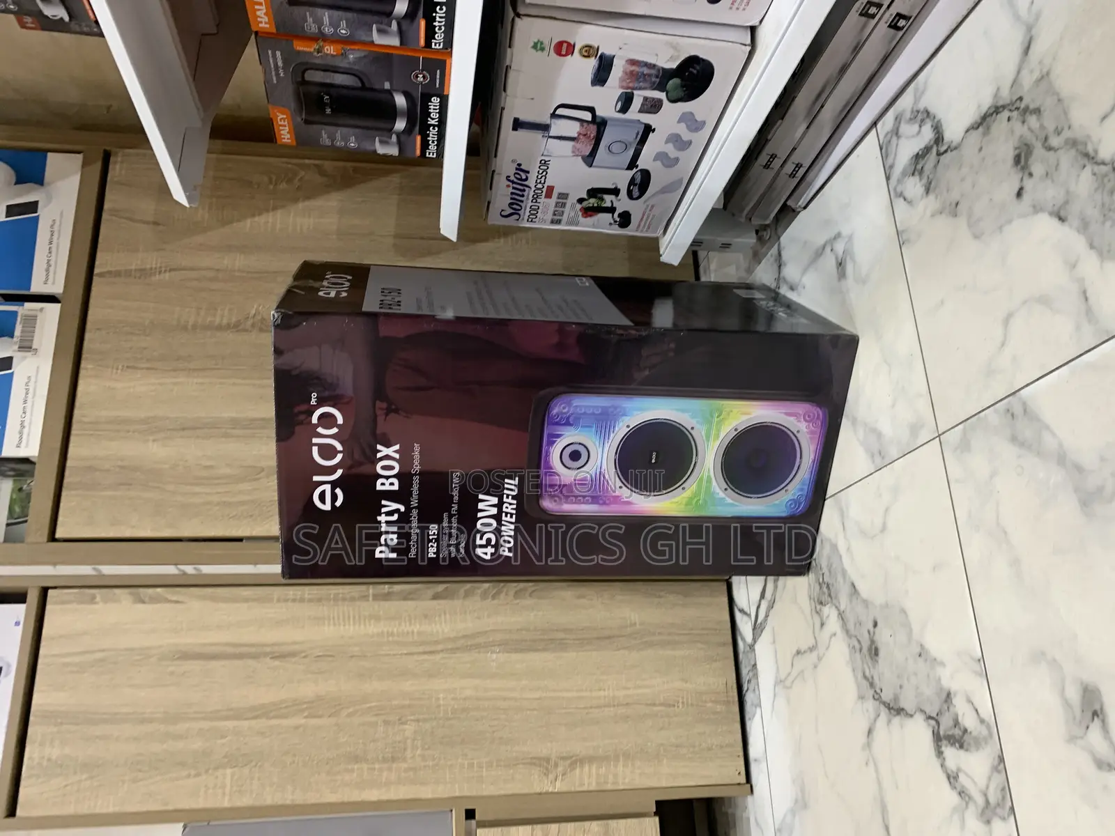 Authentic Black Pb2-150 Double 8” Bluetooth Eldo Pro Speaker