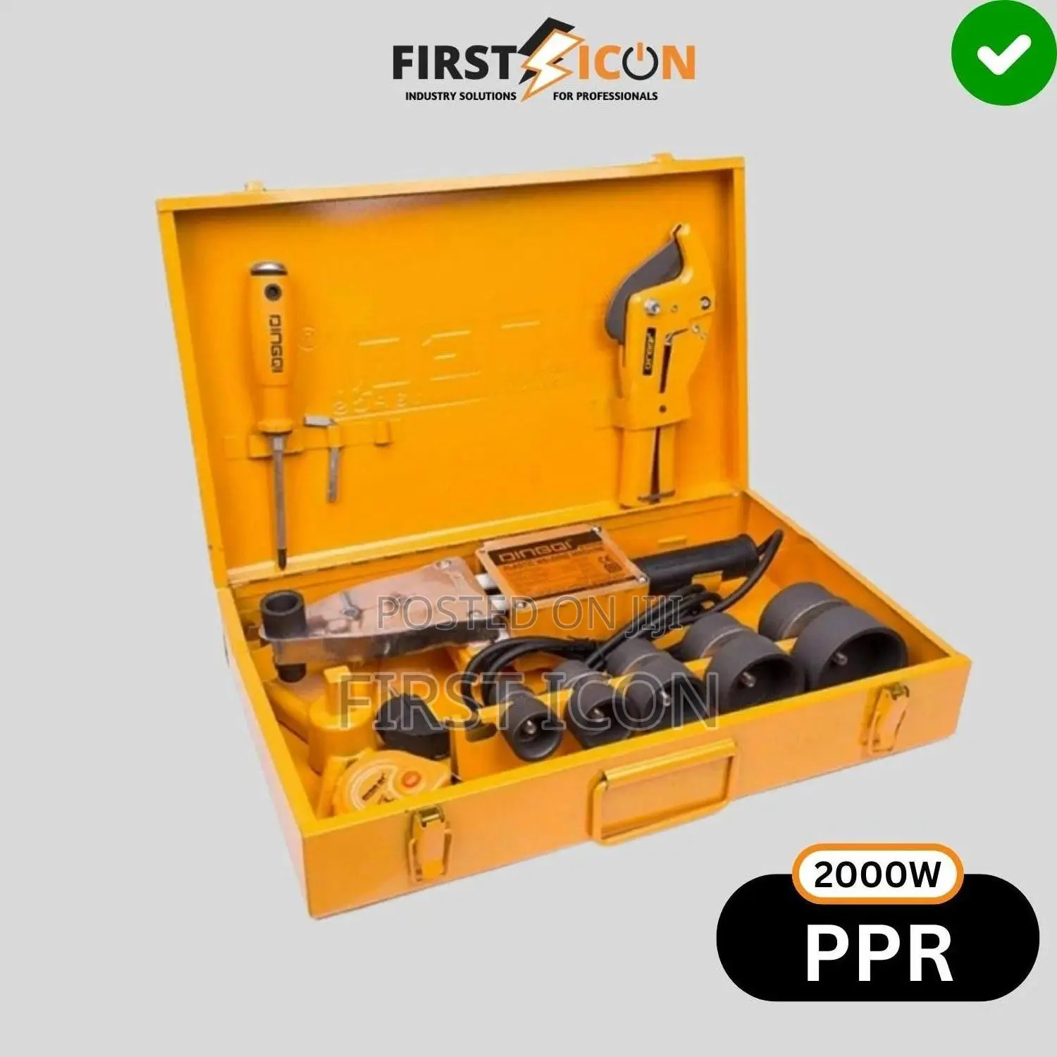 2000w Ppr Plastic Pipe Welding Tool Set - Dingqi 63004