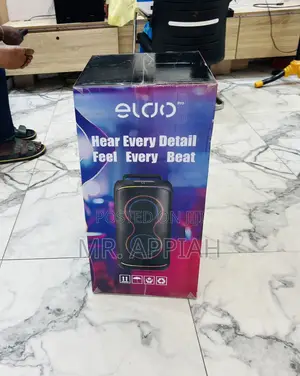 Shop Authentic Eldo Pb1-100 Double 6,5" Bluetooth Speaker(Black) 
