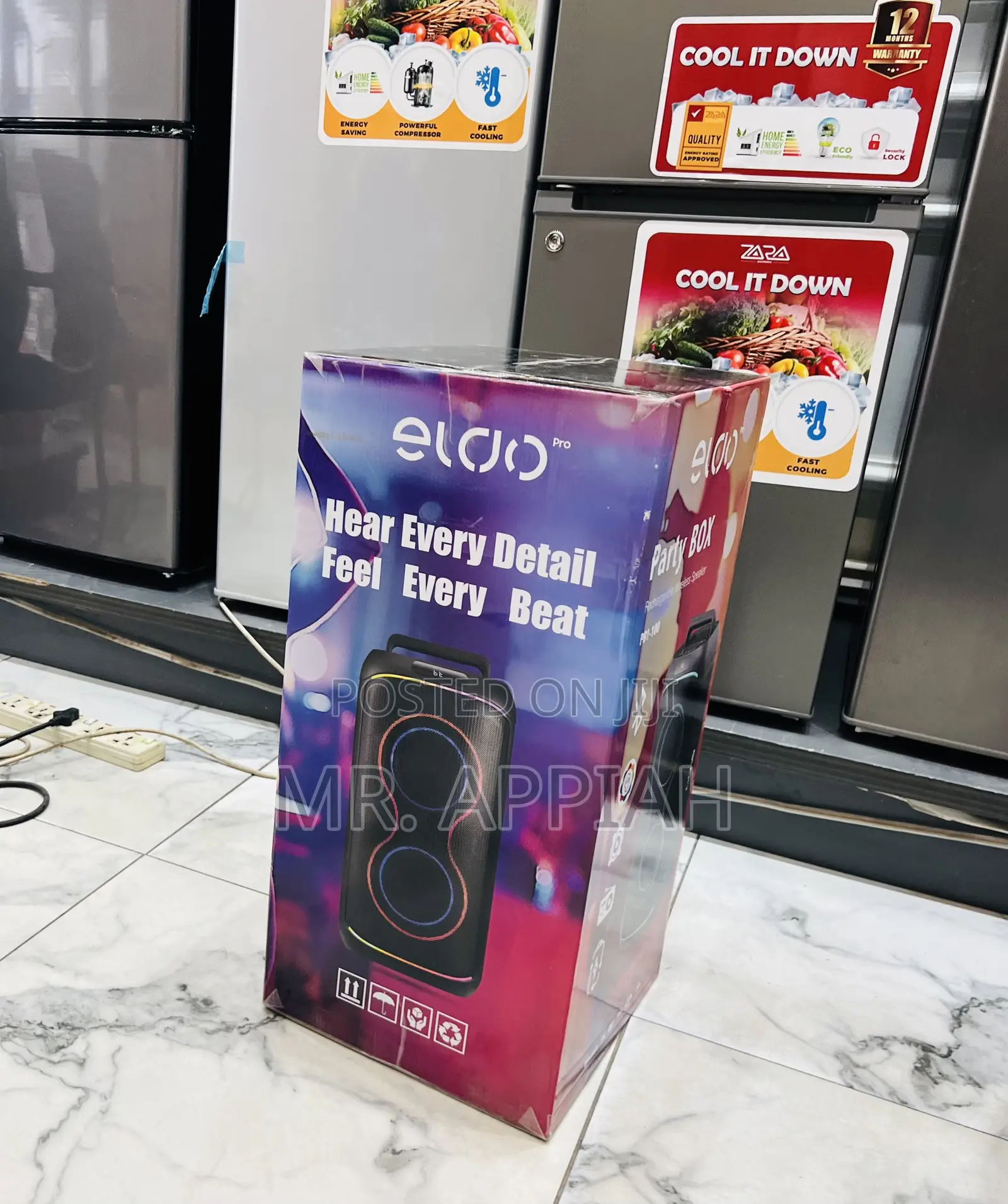 Classic Eldo Pb1-100 Double 6,5" Rechargeable Bluetooth Speaker 