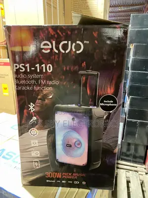 Eldo Ps1-110 300w Wireless Chargeable Partybox Speaker With Mic