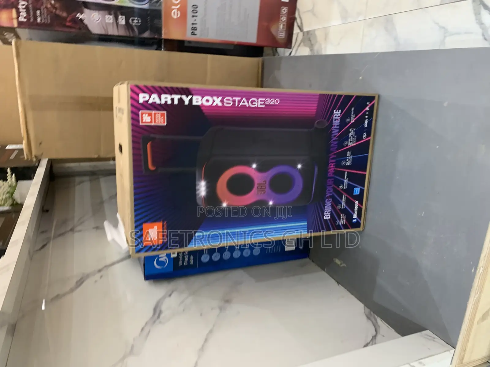 Adorable Sleek Black 240 Watts JBL Partybox 320 Bluetooth Speaker