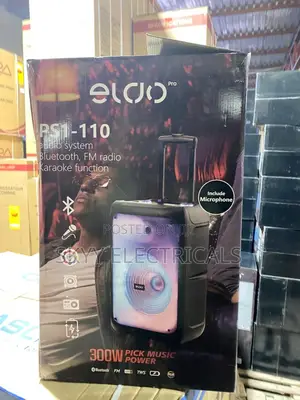 Eldo 300w Ps1-110 Rechargeable Wireless Party Box Speaker With Mic