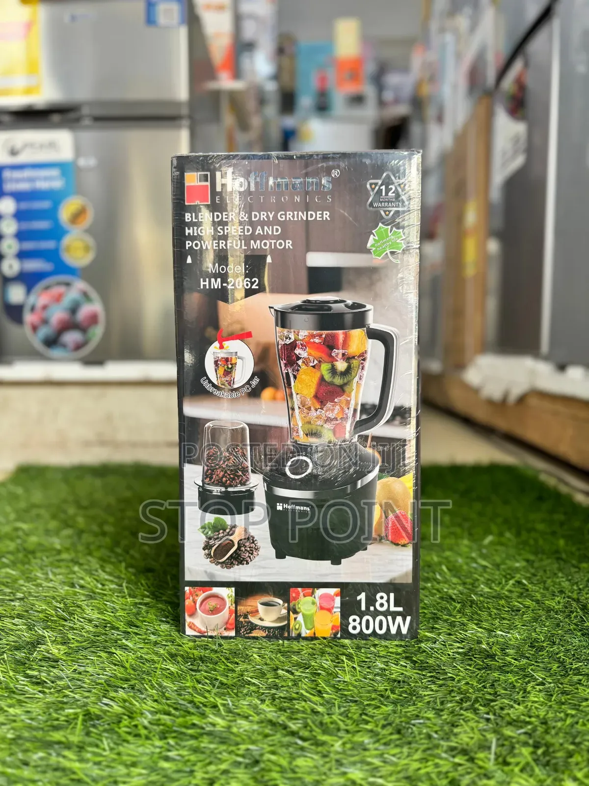 Hoffmans 1.8ltr Unbreakable Blender+Grinder