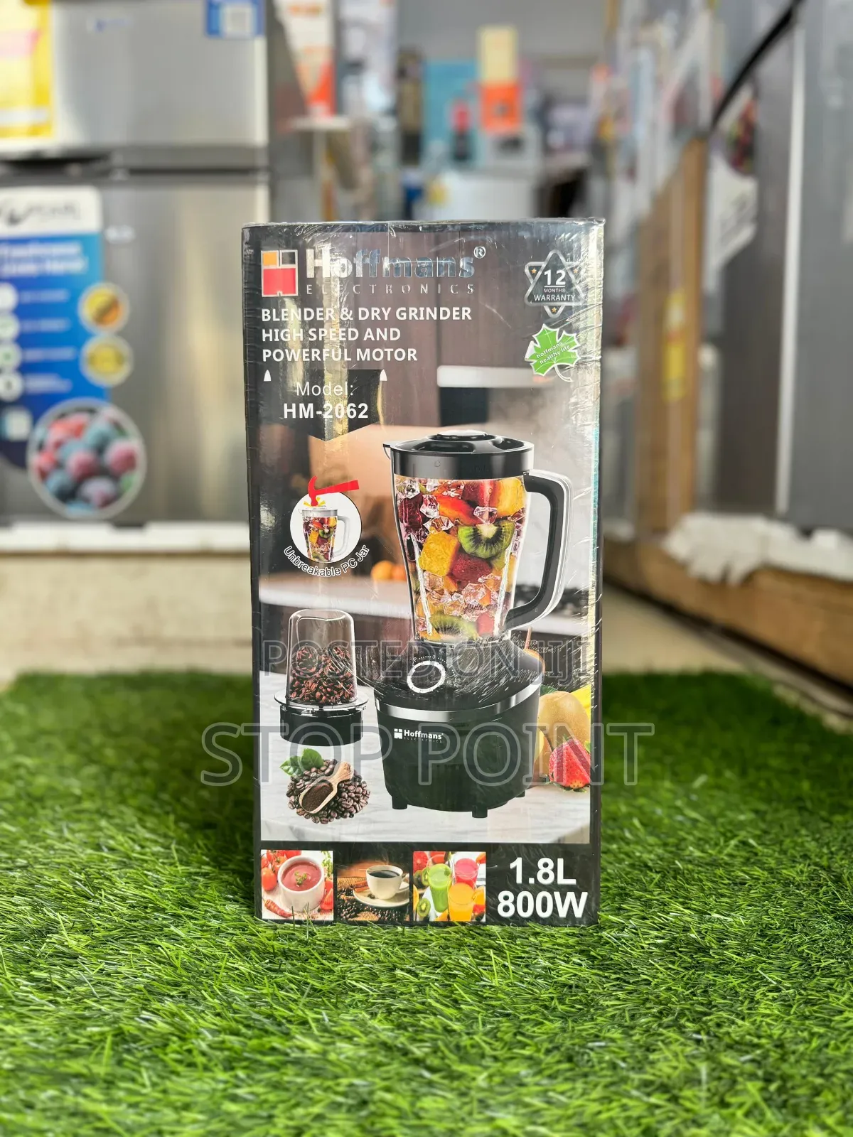 Hoffmans 1.8ltr Unbreakable Blender+Grinder