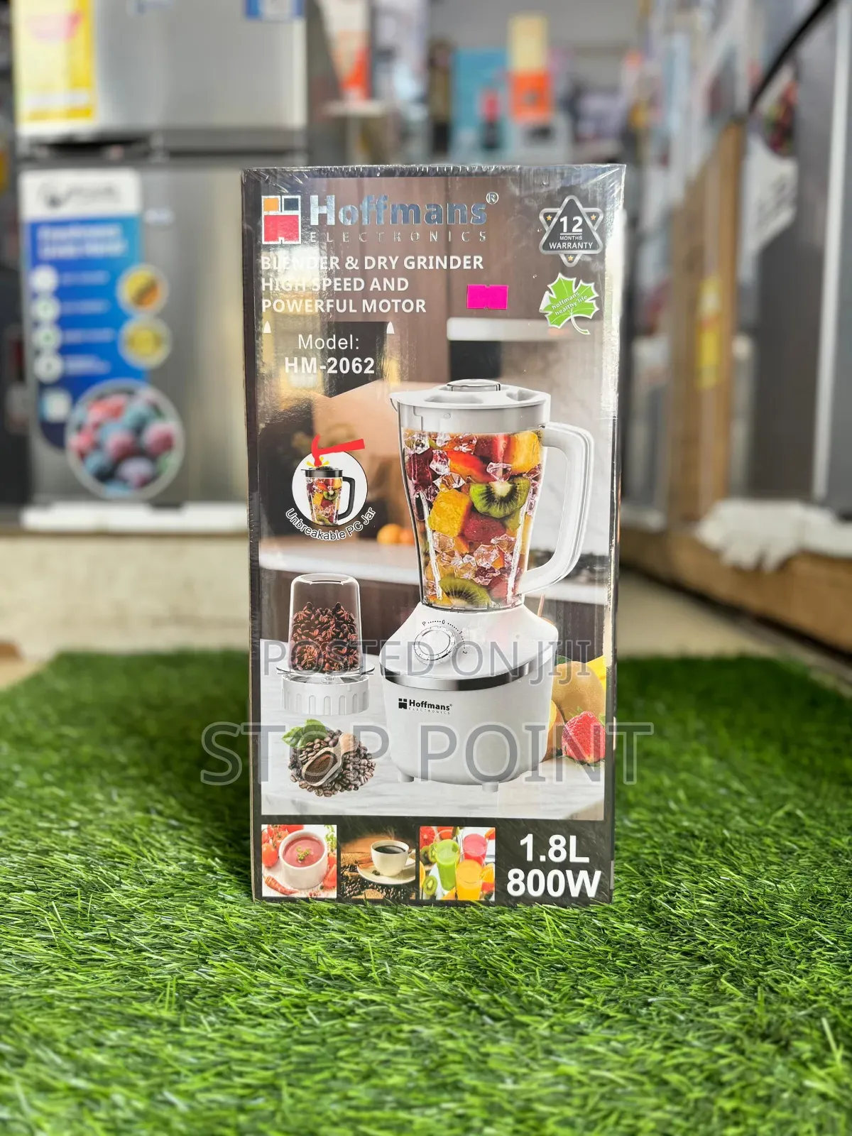 Hoffmans 1.8ltr Unbreakable Blender+Grinder
