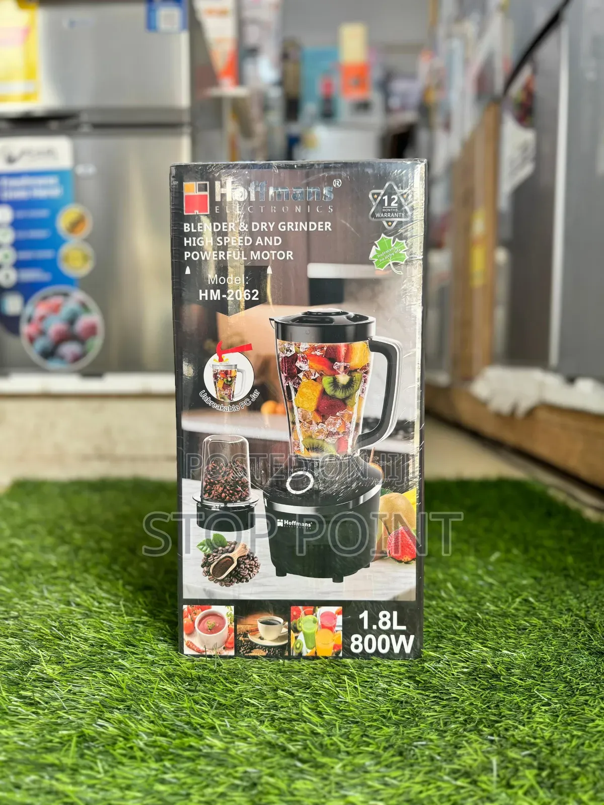 Hoffmans 1.8ltr Unbreakable Blender+Grinder