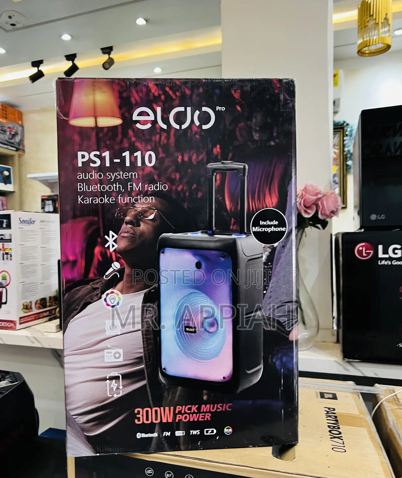 Shop Ps1-110 Single 12" With Microphone 300watt Karaoke Function 