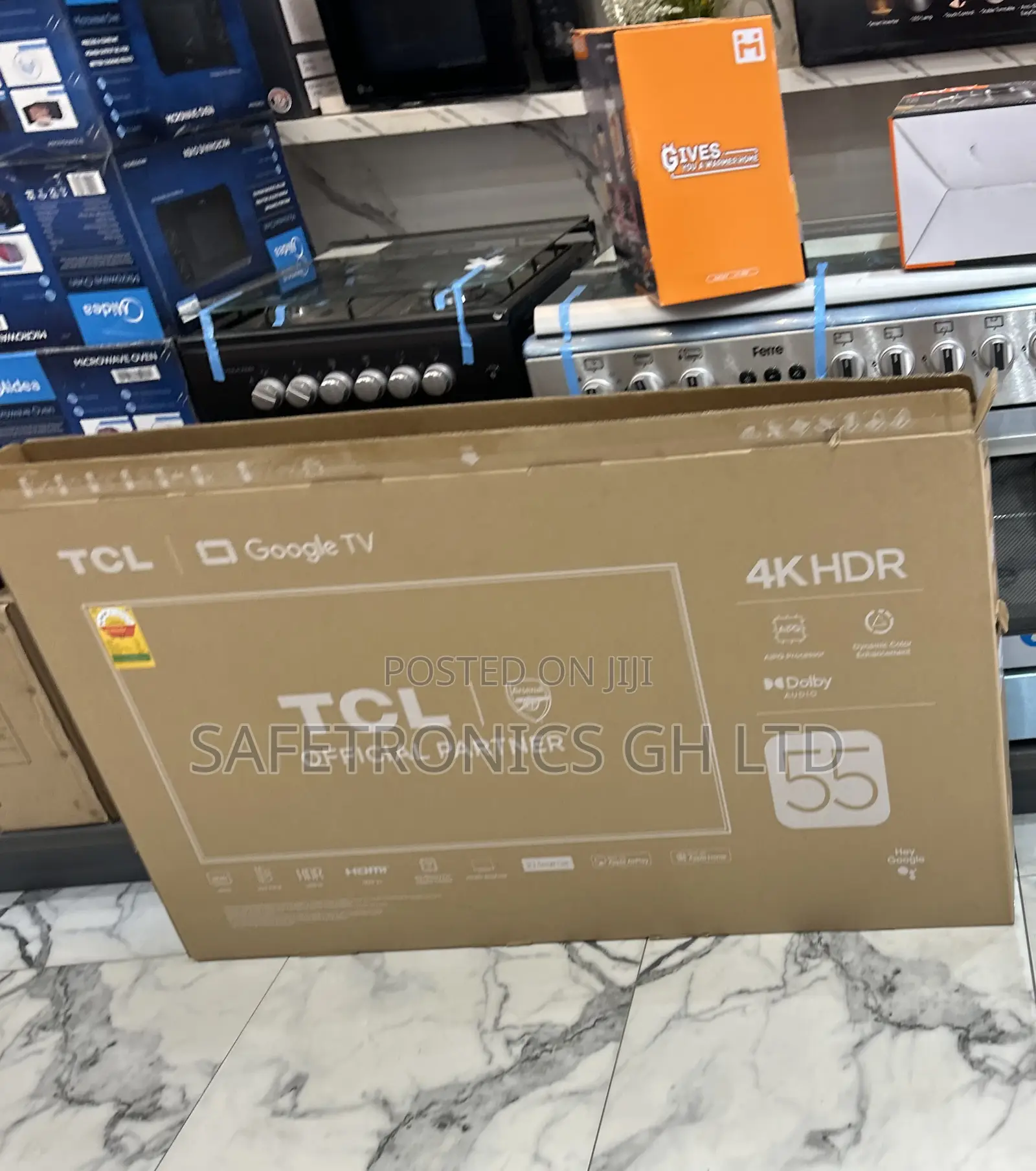 Order TCL Frameless Uhd 55 Inch HDR Android 55p6k Tv